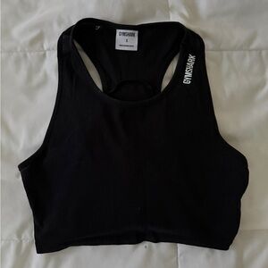 GYMSHARK Black Racerback Tank
